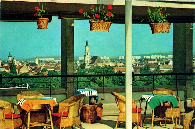 1327 - Cluj. Vedere de pe terasa hotelului Napoca